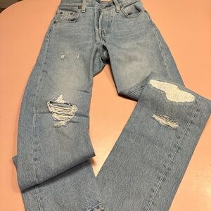 Levi's Women's 501 Button Fly Straight Leg Jeans